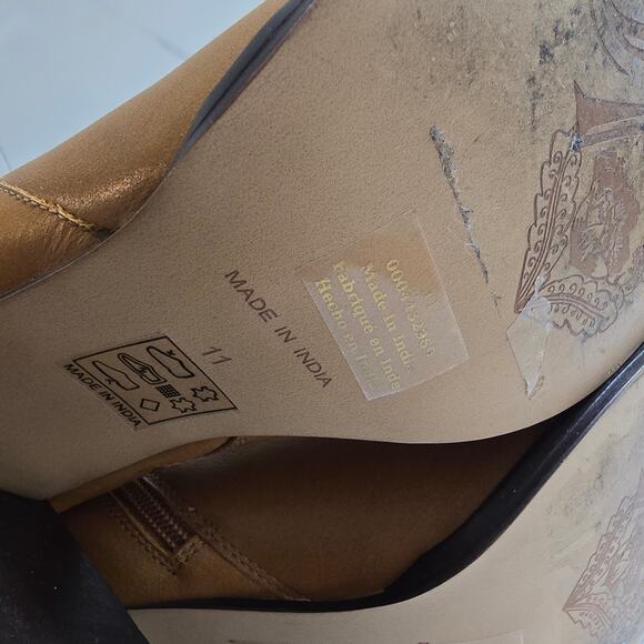 Free People Naomi Ankle Boots Camel Brown Size 11 - Picture 10 of 12